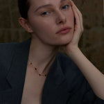 Load image into Gallery viewer, Amora Red Enamel Heart Necklace
