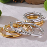 Load image into Gallery viewer, Aurena Hollow Hoop Earrings
