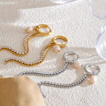 Load image into Gallery viewer, Lunelle Pearl Tassel Earrings
