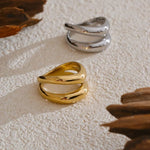 Load image into Gallery viewer, Valen Two-Tone Structure Ring
