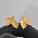 Load image into Gallery viewer, Elanora Leaf Bloom Studs
