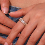 Load image into Gallery viewer, Zerelle Geometric Spark Ring
