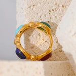 Load image into Gallery viewer, Aurana Agate Vintage Ring
