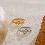 Load image into Gallery viewer, Seraphine Heart Cross Ring
