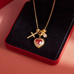 Load image into Gallery viewer, Red Heart Radiance Necklace