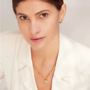 Necklace Heart Doré