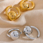 Load image into Gallery viewer, Orelia Sphere Hoop Earrings
