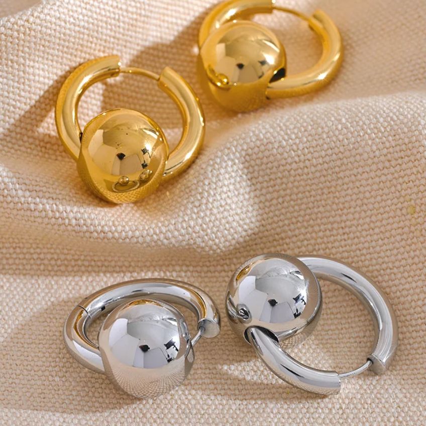 Orelia Sphere Hoop Earrings