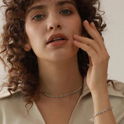 Set Brillante Stainless Steel Necklace & Bracelet