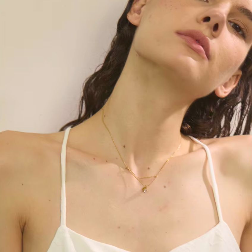 Double Layer Spark Necklace