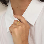 Load image into Gallery viewer, Florette Adjustable Flower Ring
