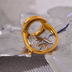 Load image into Gallery viewer, Auren Hollow Geometry Ring
