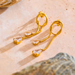 Load image into Gallery viewer, Geometric Tassel Earrings
