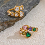 Load image into Gallery viewer, Amelisse Heart Open Ring
