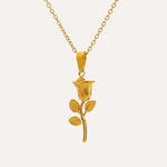 Load image into Gallery viewer, Rosabel Metal Rose Pendant Necklace
